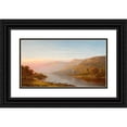 thumbnail image 1 of Charles W. Knapp 18x12 Black Ornate Wood Framed Double Matted Museum Art Print Titled - Mountain River Scene (Autumn of the Hudson) (1870), 1 of 5