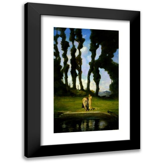 Charles Walter Stetson 10x14 Black Modern Framed Museum Art Print Titled - After the Bath (1910)