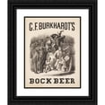 thumbnail image 1 of Charles Wellington Reed 15x18 Black Ornate Wood Framed Double Matted Museum Art Print Titled - G. F. Burkhardt's Bock Beer (1877), 1 of 5