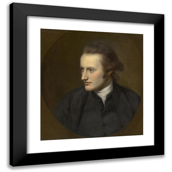 Charles Willson Peale 20x22 Black Modern Framed Museum Art Print Titled - David Ramsay (1771)