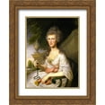 thumbnail image 1 of Charles Willson Peale 2x Matted 20x24 Gold Ornate Framed Art Print 'Mrs. John O'Donnell (Sarah Chew Elliott) ', 1 of 2