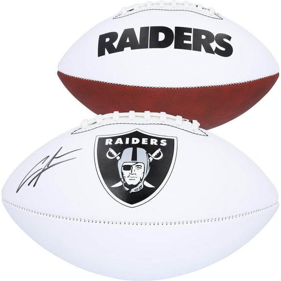 Charles Woodson Las Vegas Raiders Autographed Franklin White Panel Football - Fanatics Authentic Certified
