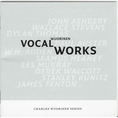 Charles Wuorinen - Vocal Works - Music & Performance - CD