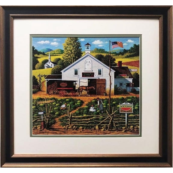 Charles Wysocki "Catchin' Bugs" New CUSTOM FRAMED Art Generic