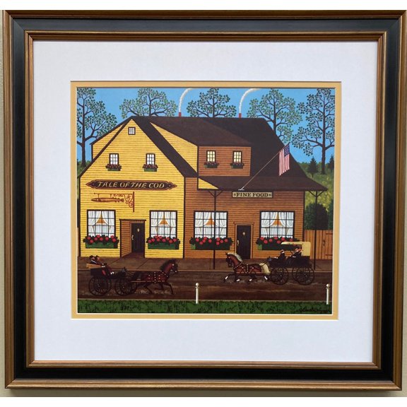 Charles Wysocki "Jaunting Past the Cod" New CUSTOM FRAMED Art Americana Generic
