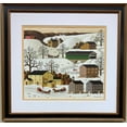 thumbnail image 1 of Charles Wysocki "Pass the Fox Creek Inn" Newly FRAMED Art Americana Winter Rural Generic, 1 of 3
