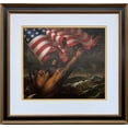 thumbnail image 1 of Charles Wysocki "Saving Old Glory" New CUSTOM FRAMED Art Americana Generic, 1 of 3