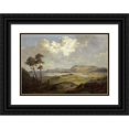 thumbnail image 1 of Charles XV of Sweden 18x14 Black Ornate Wood Framed Double Matted Museum Art Print Titled - Landscape from Trondelagen (1861), 1 of 5