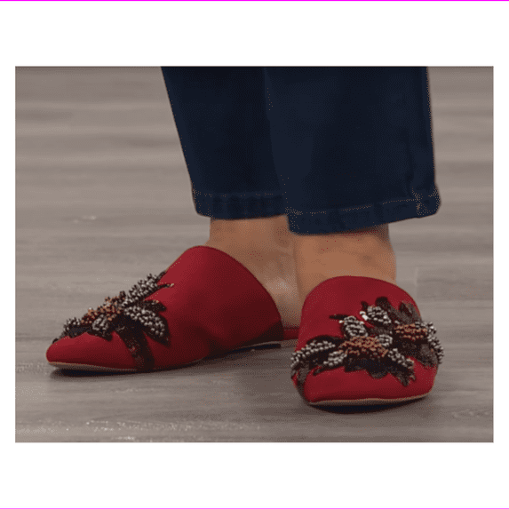 Charles by Charles David Women's Fickle Embellished Mule Scarlet 8 M