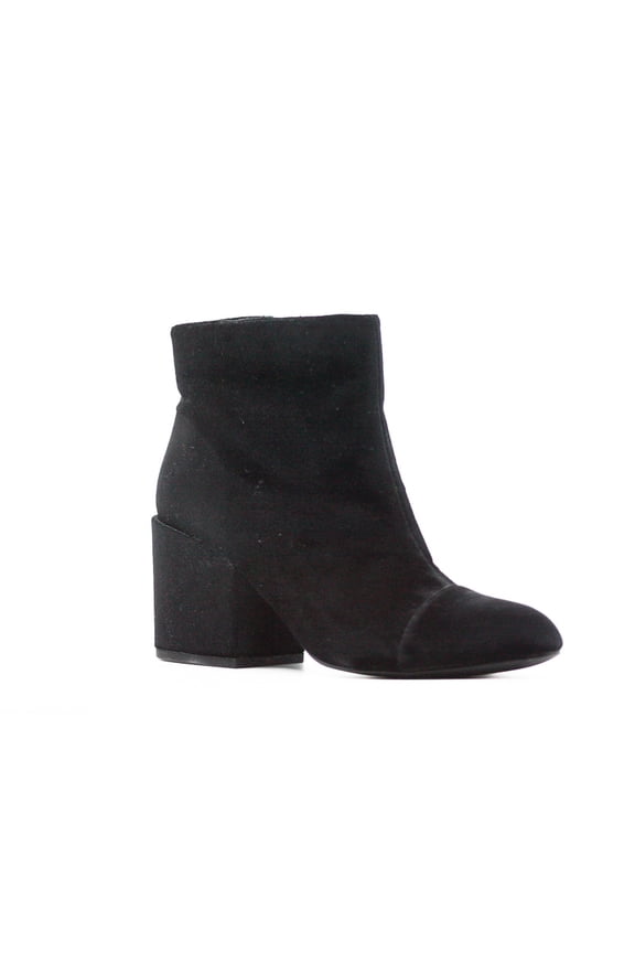 | Quincey Velvet Boots | Black | Size 7.5