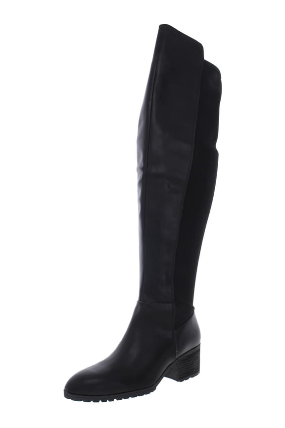 Womens Reason Faux Leather Over-The-Knee Boots