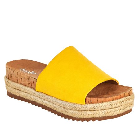 Charles by Charles David Womens Summer Slide Sandal 6 Yellow