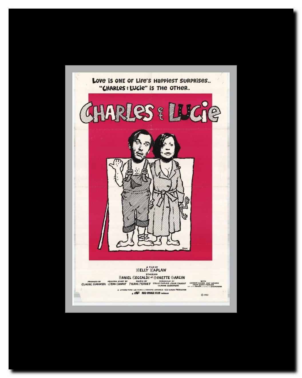 Charles et Lucie Framed Movie Poster