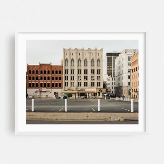 Charleston Architectural 01 - Charleston West Virginia Photography White Framed Wall Art Print 16 x 20 inches
