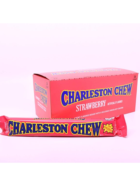 Charleston Chew Bar Strawberry 53g Bars (24 Pack)