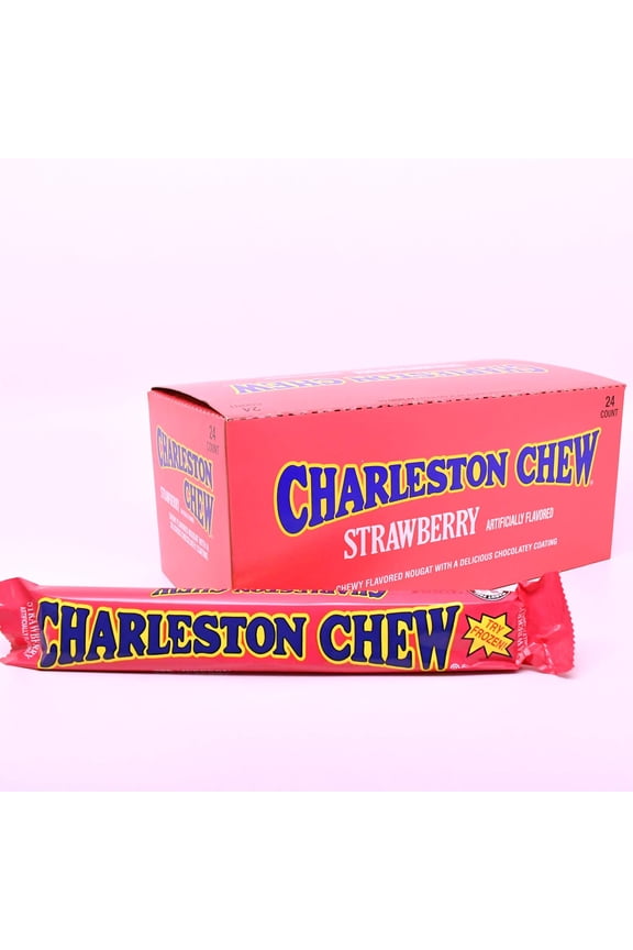 Charleston Chew Bar Strawberry 53g Bars (24 Pack)