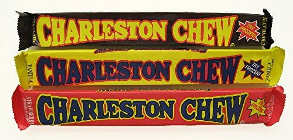 Charleston Chew Chewy Nougat Candy 3 Flavor 9 Bar Variety Bundle.