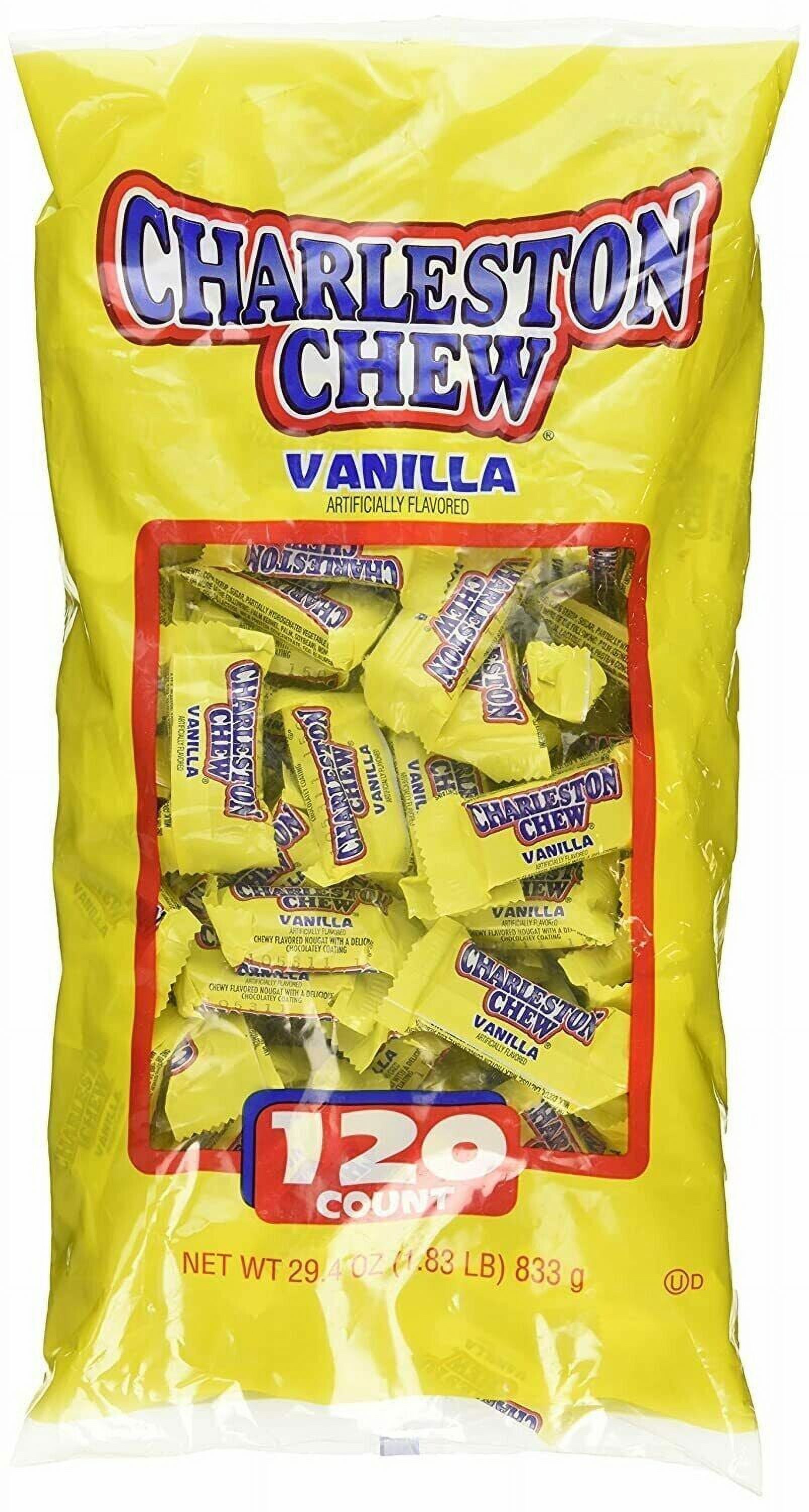 Charleston Chew Vanilla 120ct Mini Bars Chewy Flavored Nougat FREE