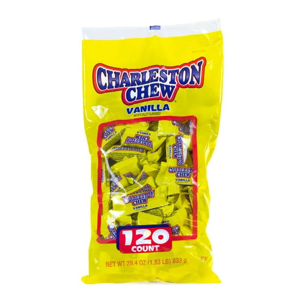 BRAND CHARLESTON CHEWS Charleston Chews Vanilla Snack Size Pack 120 Ct.- Chewy Candy