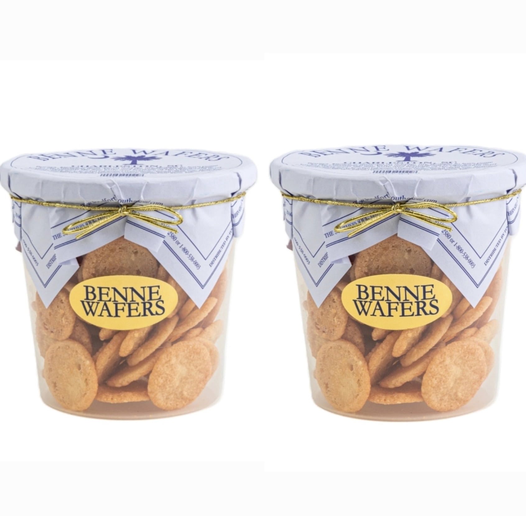 Charleston Favorites Benne Wafers Traditional Cookies, 2 Pack
