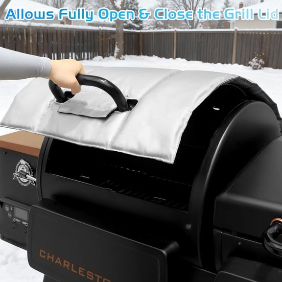 Charleston Grill Insulated Blanket for Pit Boss Combo Grill 1020 PB1020NX Smoker Insulation Cover Pitboss Thermal Replacement Parts Insulator Wood Pellet Grills BBQ Winter Accessory