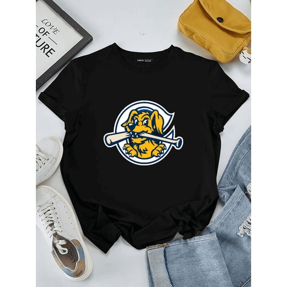 Charleston River Dog Minor League Baseball Fan Art Unisex T-Shirt V91002 up to Size 5XL