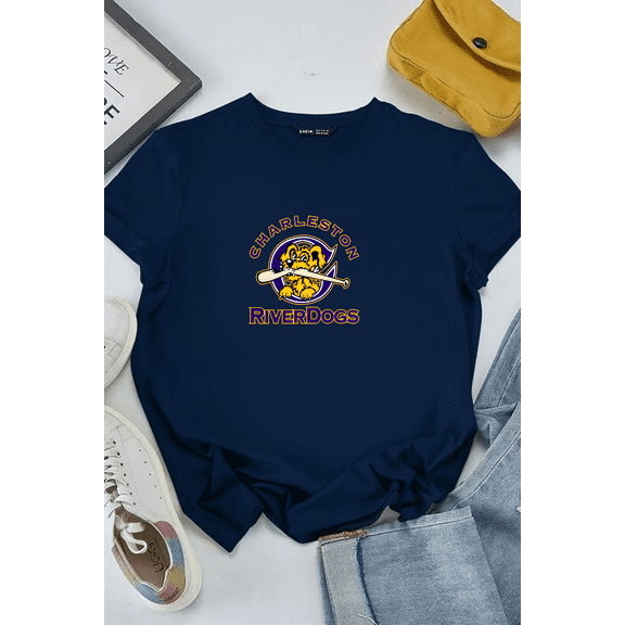 Charleston River Dogs Classic Minor League Inspired Retro Team Graphic Unisex T-shirt V80508 up to size 5XL
