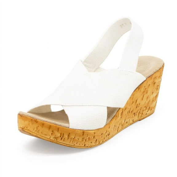 Charleston Shoe Co. MED Casual, Faux-Cork, Machine Washable Wedge