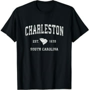 Charleston South Carolina SC Vintage Athletic Sports Design T-Shirt