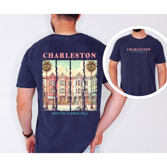 Charleston South Carolina T-Shirt: Preppy Beach Girls Trip Tee