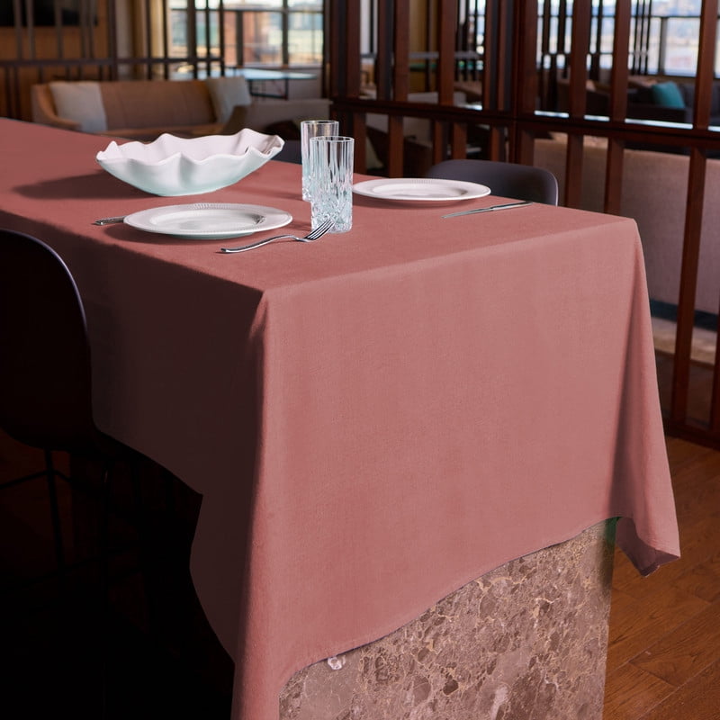 Charleston Woven Cotton Rich Tablecloth 60"X84" in Kankambram