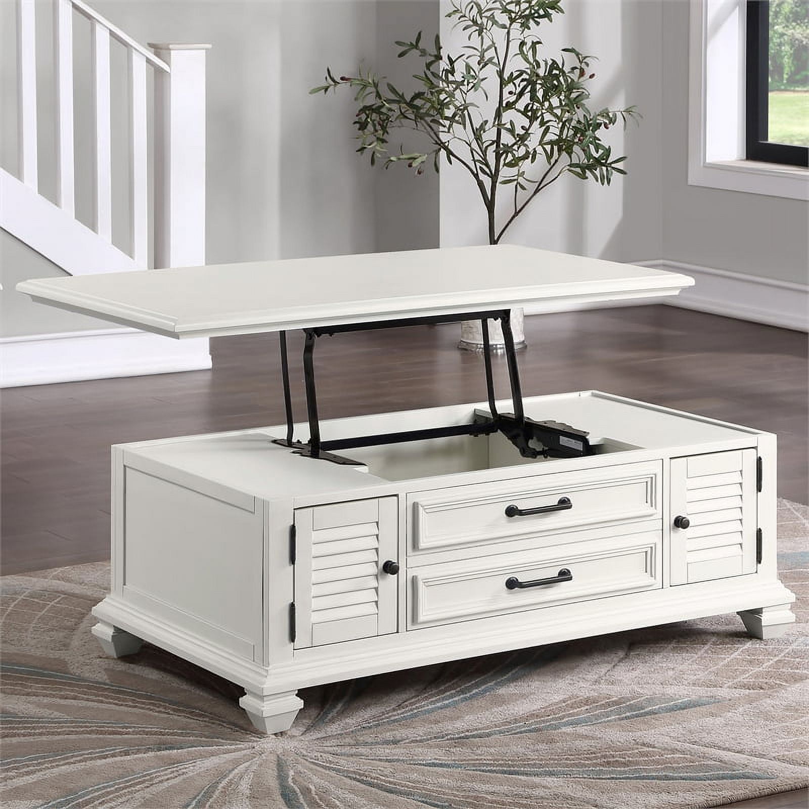 Farmhouse style lift top coffee table deals