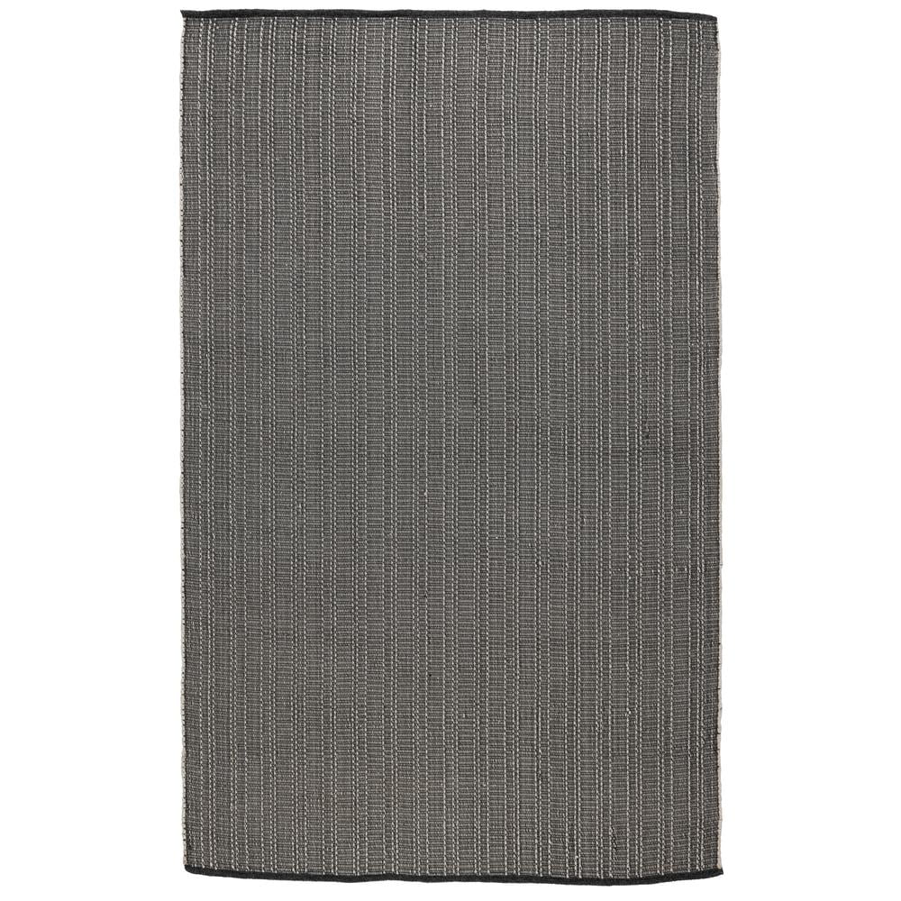 Charcoal Rectangular Handwoven Indoor Outdoor Rug