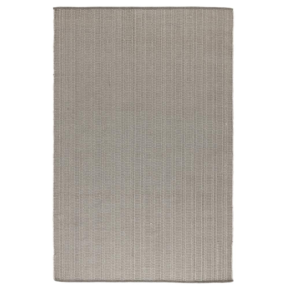 Charlevoix Light Grey Flatweave Synthetic Rug 5' x 8'