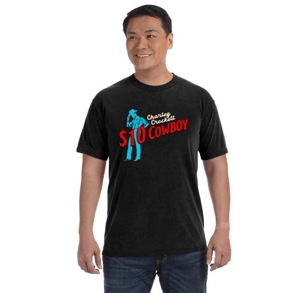 Charley Crockett 10 Dollar Turquoise Cowboy COMFORT COLOR T-SHIRT s, for men & women, up to size 4XL