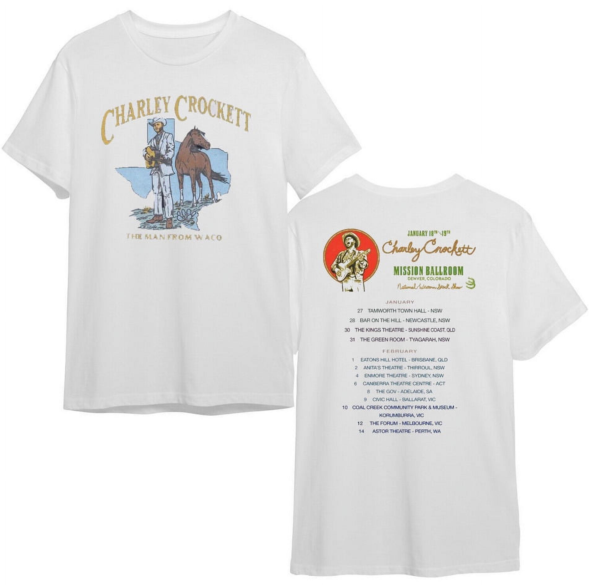 Charley Crockett 2024 Tour TShirt, Vintage Charley Crockett Classic