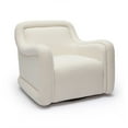 thumbnail image 1 of Charli Cream Boucle Swivel Chair, 1 of 4