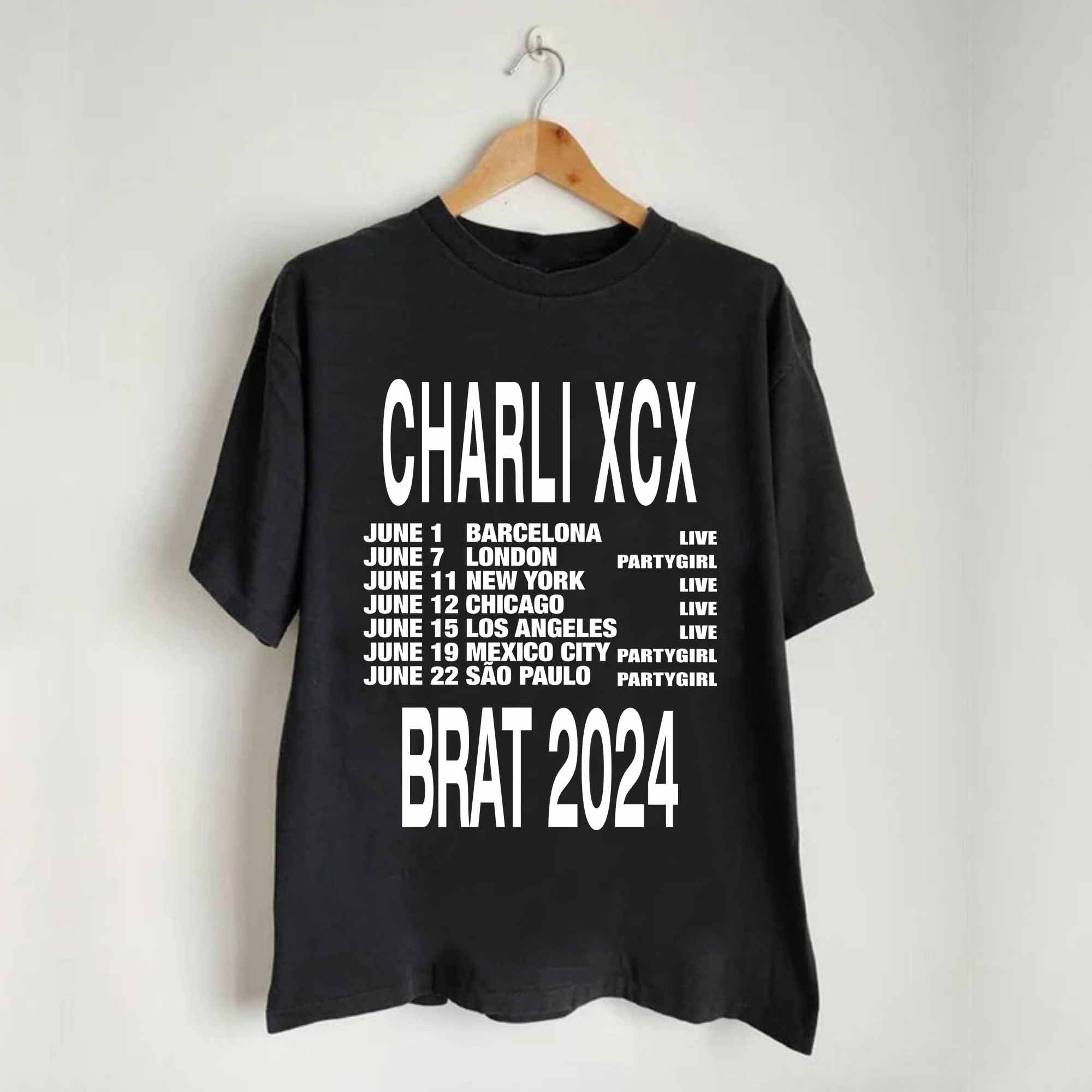 Charli XCX BRAT Tour 2024 Shirt, Charli XCX Fan Shirt, Charli xcx 2024