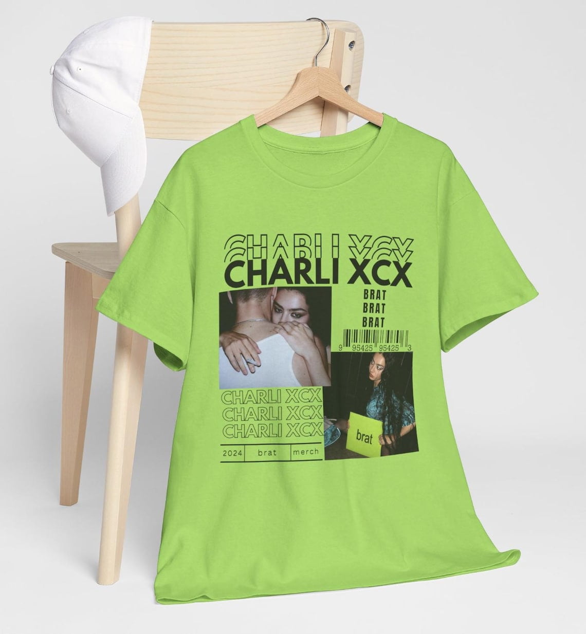 Charli XCX Brat Album Cover TShirt, Charli XCX Merch, Brat Merch, 365