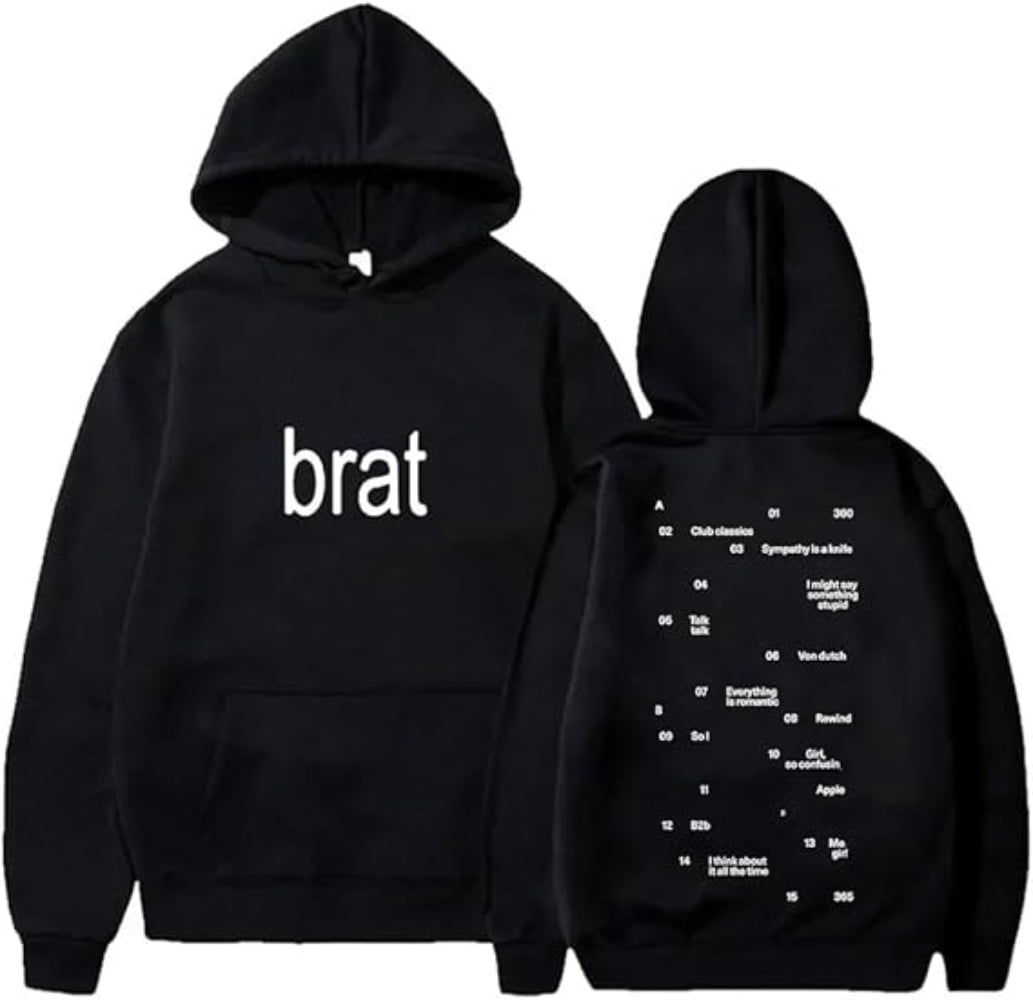 Charli XCX Hoodie Brat Tracklist Sweatshirt for Men and Women Cool