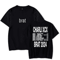 Charli XCX Merch T shirt Brat Tour 2024 Tees New Album Suit Men/Women