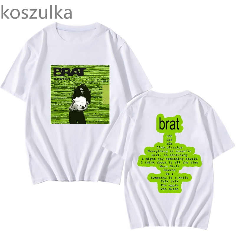 Charli XCX T shirt Charli XCX Brat 2024 TwoSided Tshirt Brat Tour