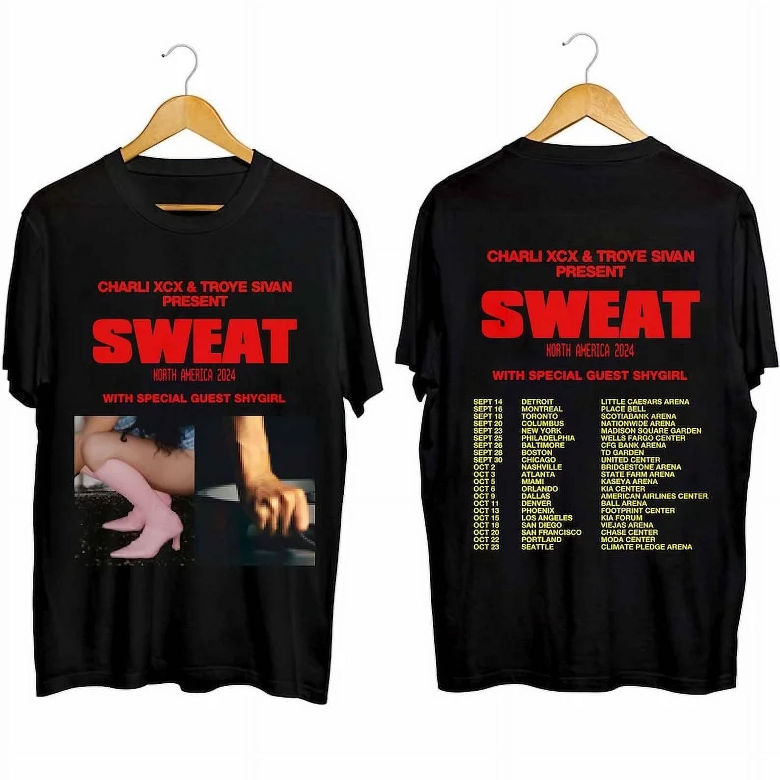 Charli XCX and Troye Sivan Sweat 2024 Tour Shirt, Charli XCX 2024