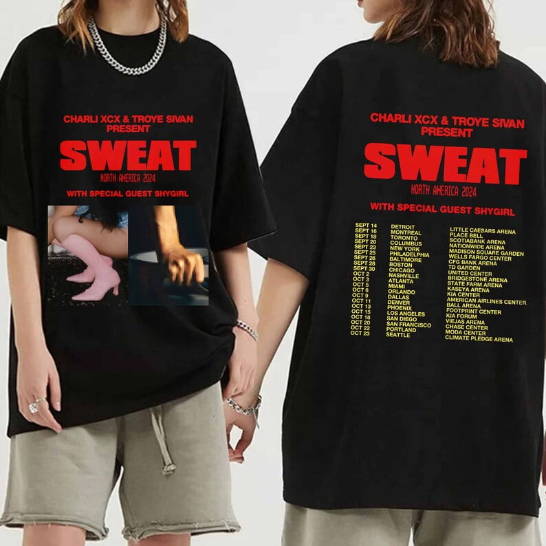 Charli XCX and Troye Sivan Sweat 2025 Tour Shirt, Charli XCX 2025