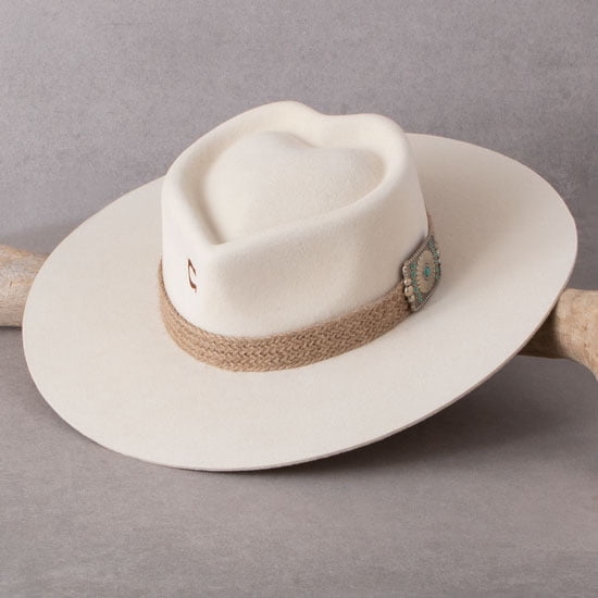 Charlie Horse Fling Fashion Felt Cowgirl Hat Ivory Large, Beige - Main Image