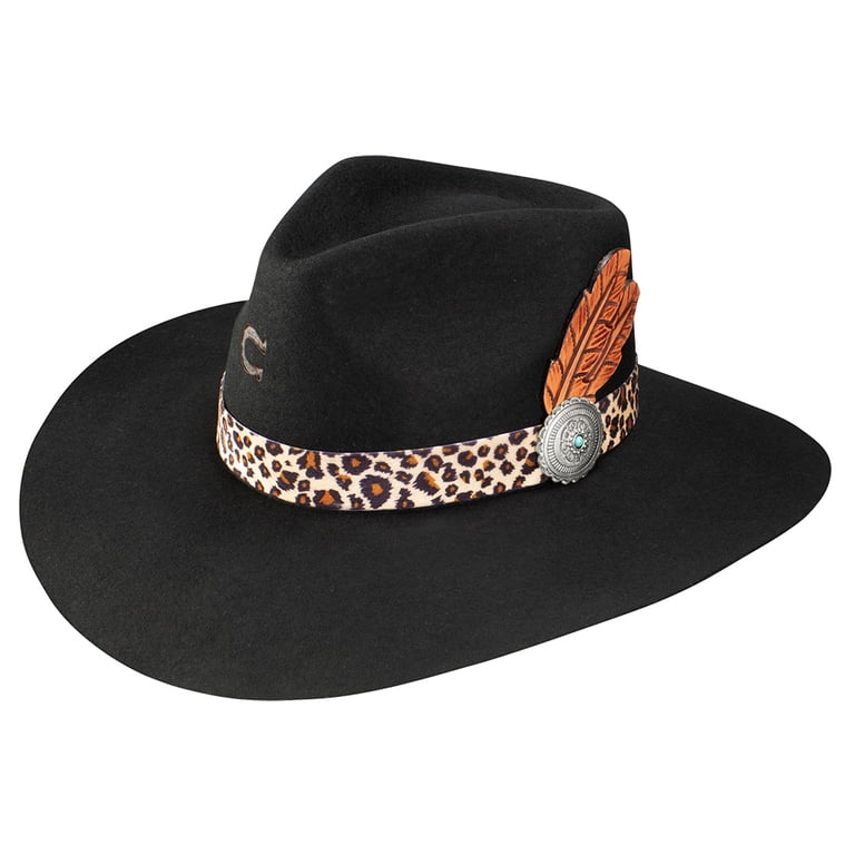 Charlie 1 Horse Mens Heatseeker Felt 3 3/4` Brim L Natural 