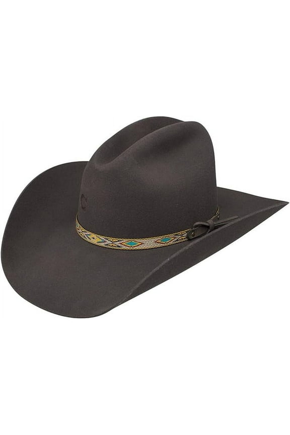 Women's High Desert Wool Felt Western Hat (Granite, 7 3/8)