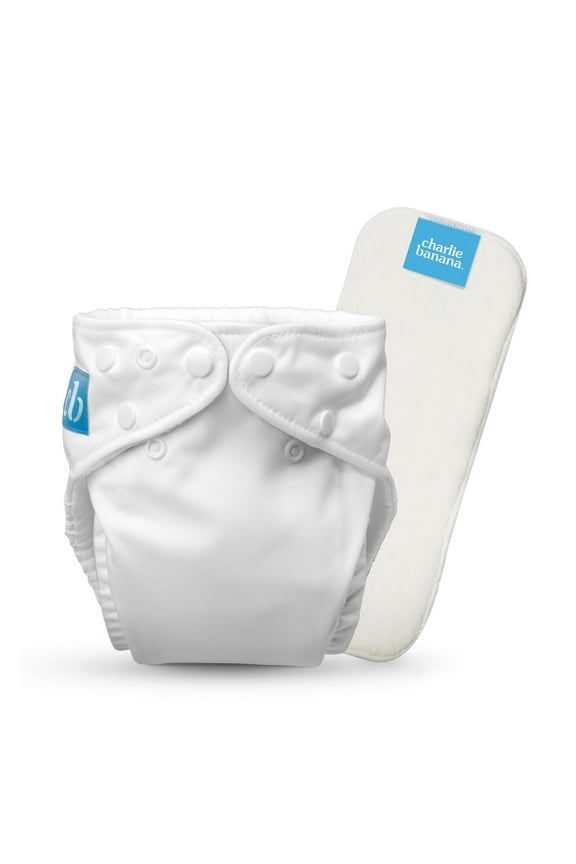Baby Washable Reusable Cloth Diapers One-Size White - 1 Pack - 0.44 lb