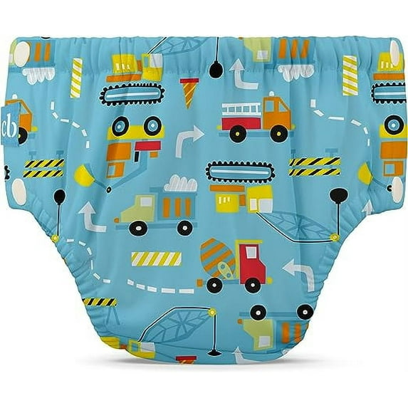 Charlie Banana Reusable Training Pants Snaps Multi-Color Construction Size M (16-28 lbs) 1 Pack