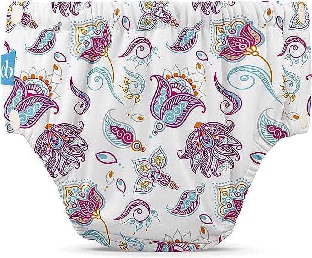 Charlie Banana Reusable Training Pants Snaps Multi-Color Cotton Bliss Size XL (28-41 lbs) 1 Pack